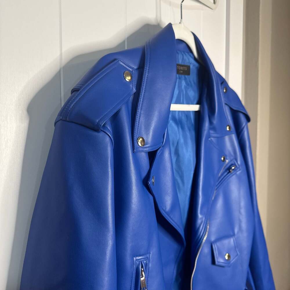 Emma Pleather Rider Jacket - Picture 7 of 11